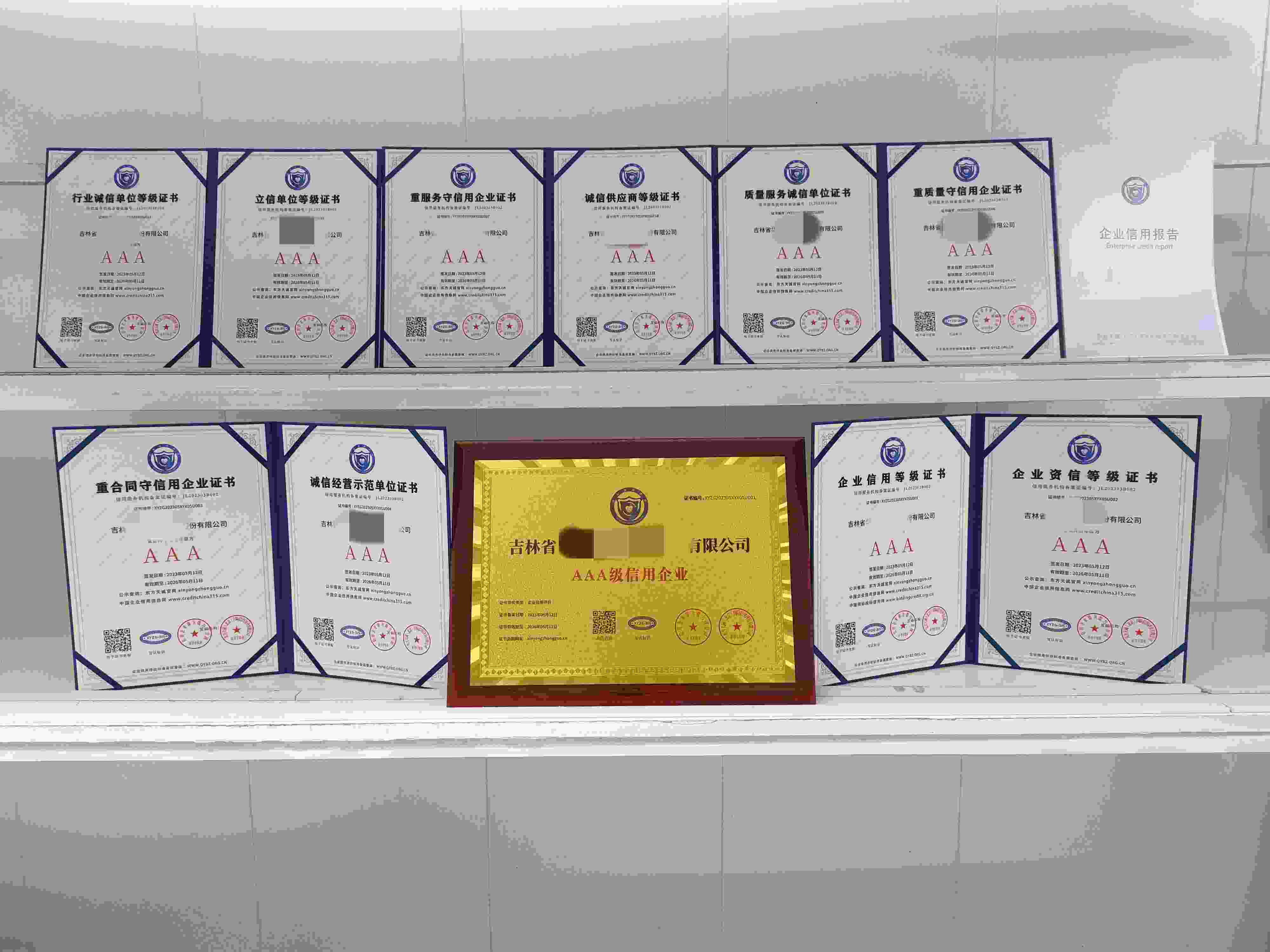 恭喜吉林省华欣数字科技股份有限公司顺利通过AAA信用认证,吉林省华欣数字科技股份有限公司办理AAA信用等级证书