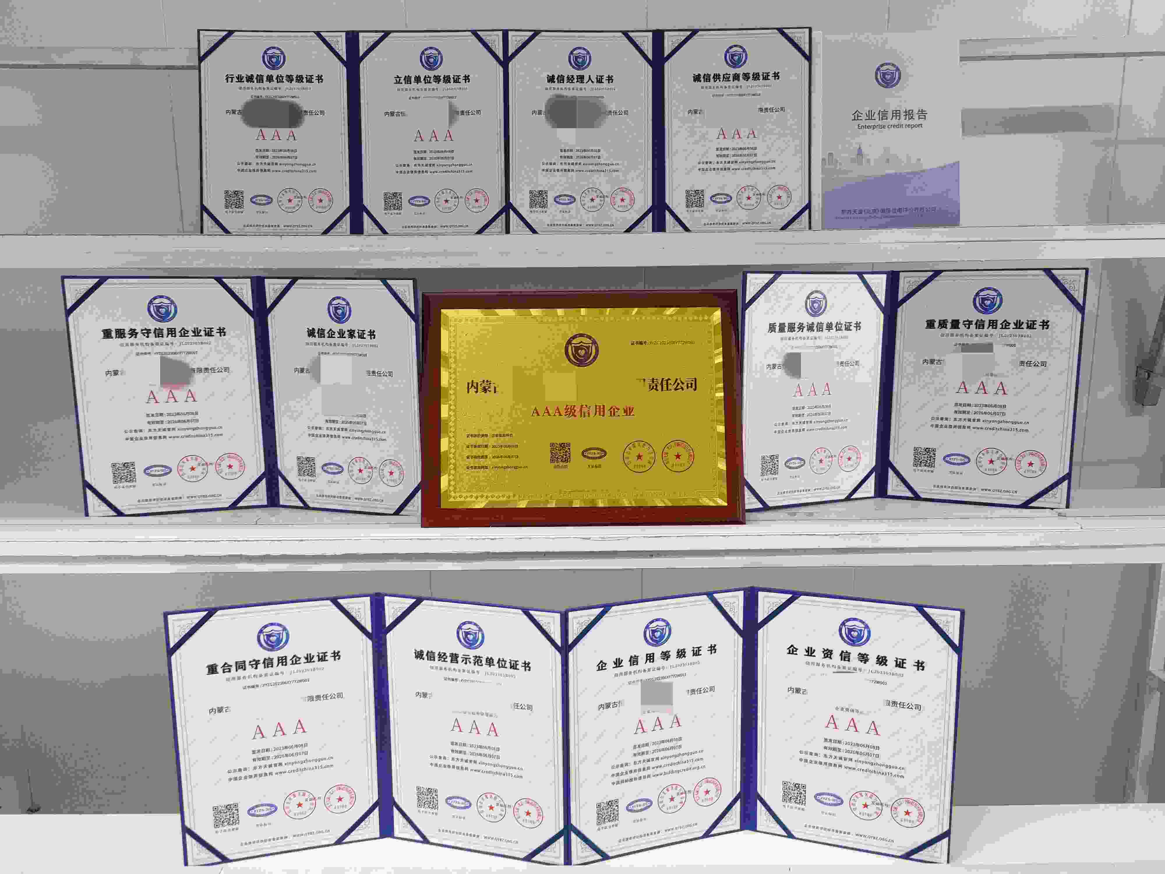 恭喜内蒙古项目咨询公司顺利通过AAA信用认证,内蒙古项目咨询公司办理AAA信用等级证书