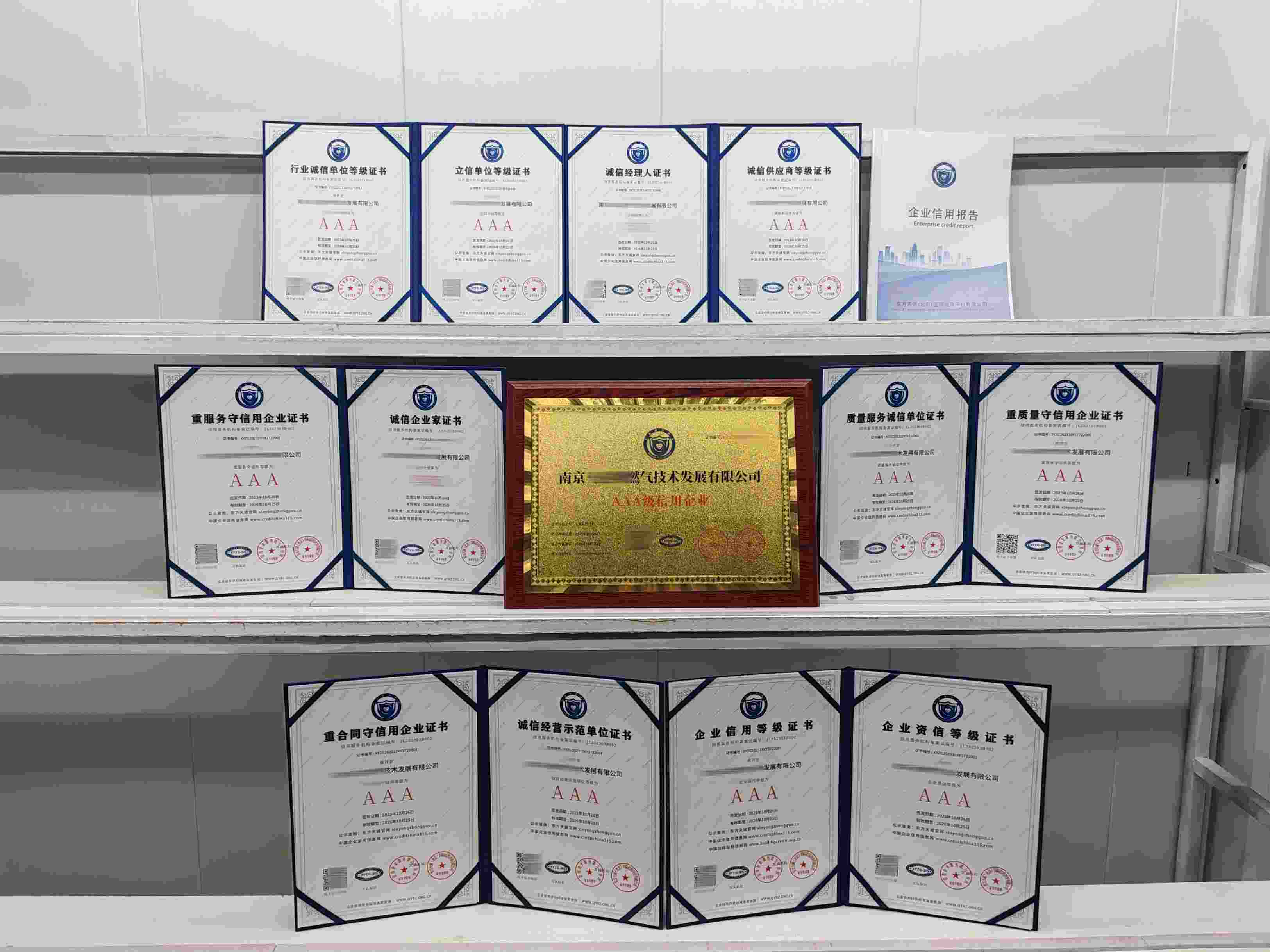 恭喜南京马达斯燃气技术发展有限公司顺利通过AAA信用认证,南京马达斯燃气技术发展有限公司办理AAA信用等级证书
