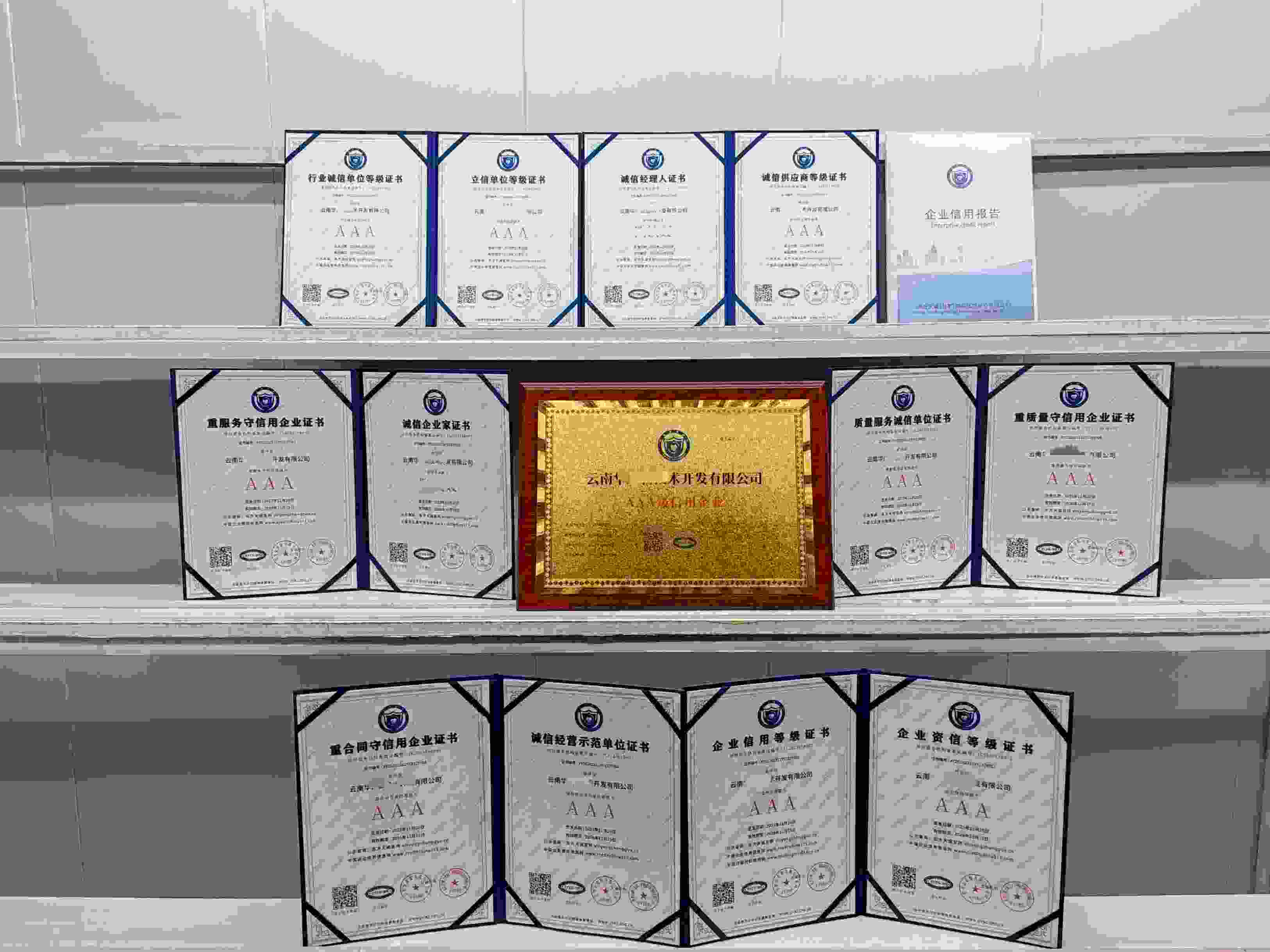 恭喜云南华广新技术开发有限公司顺利通过AAA信用认证,云南华广新技术开发有限公司办理AAA信用等级证书