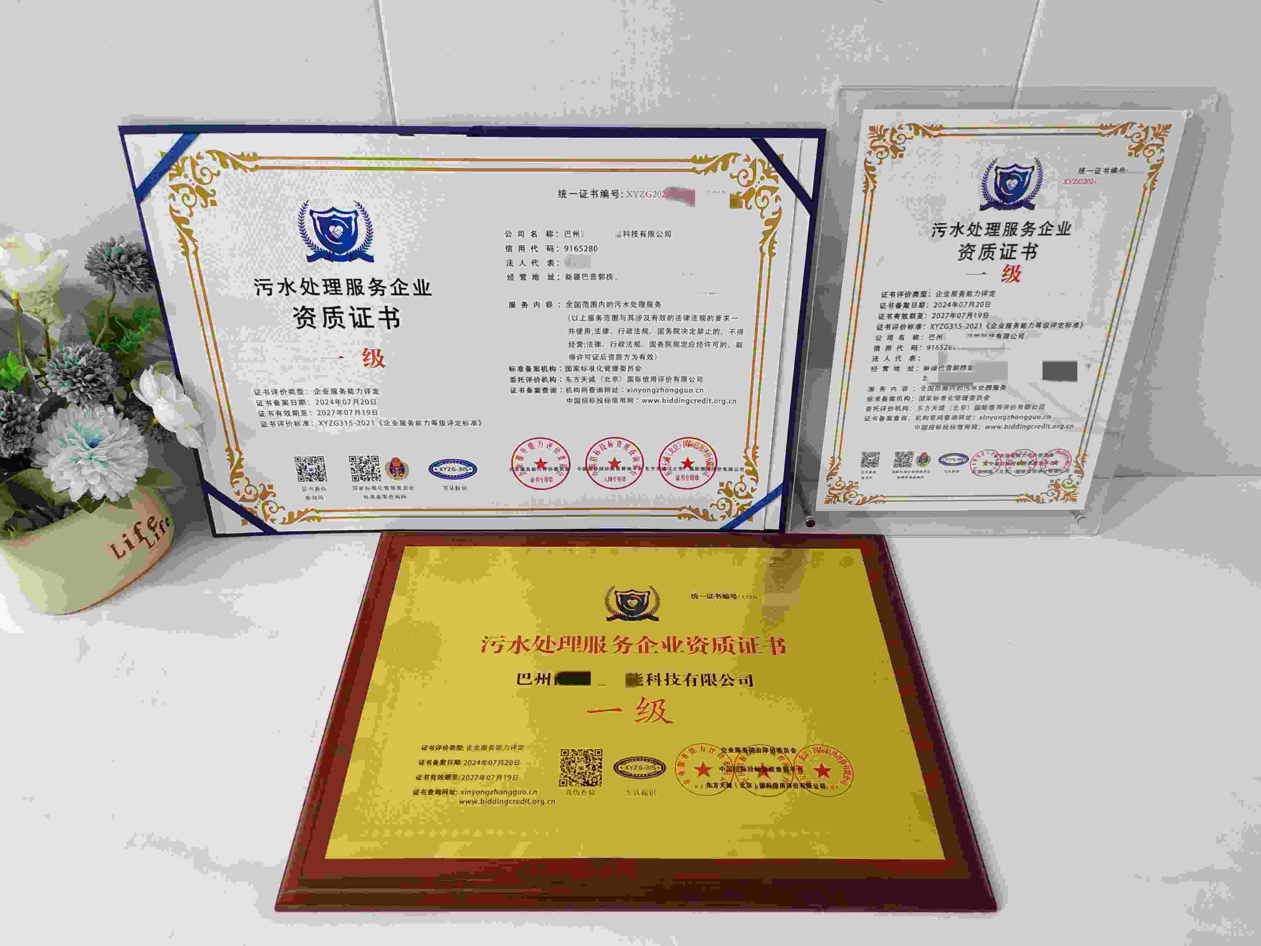 恭喜巴州西盟施智能科技有限公司顺利通过污水处理服务企业资质认证,巴州西盟施智能科技有限公司办理污水处理服务企业资质证书