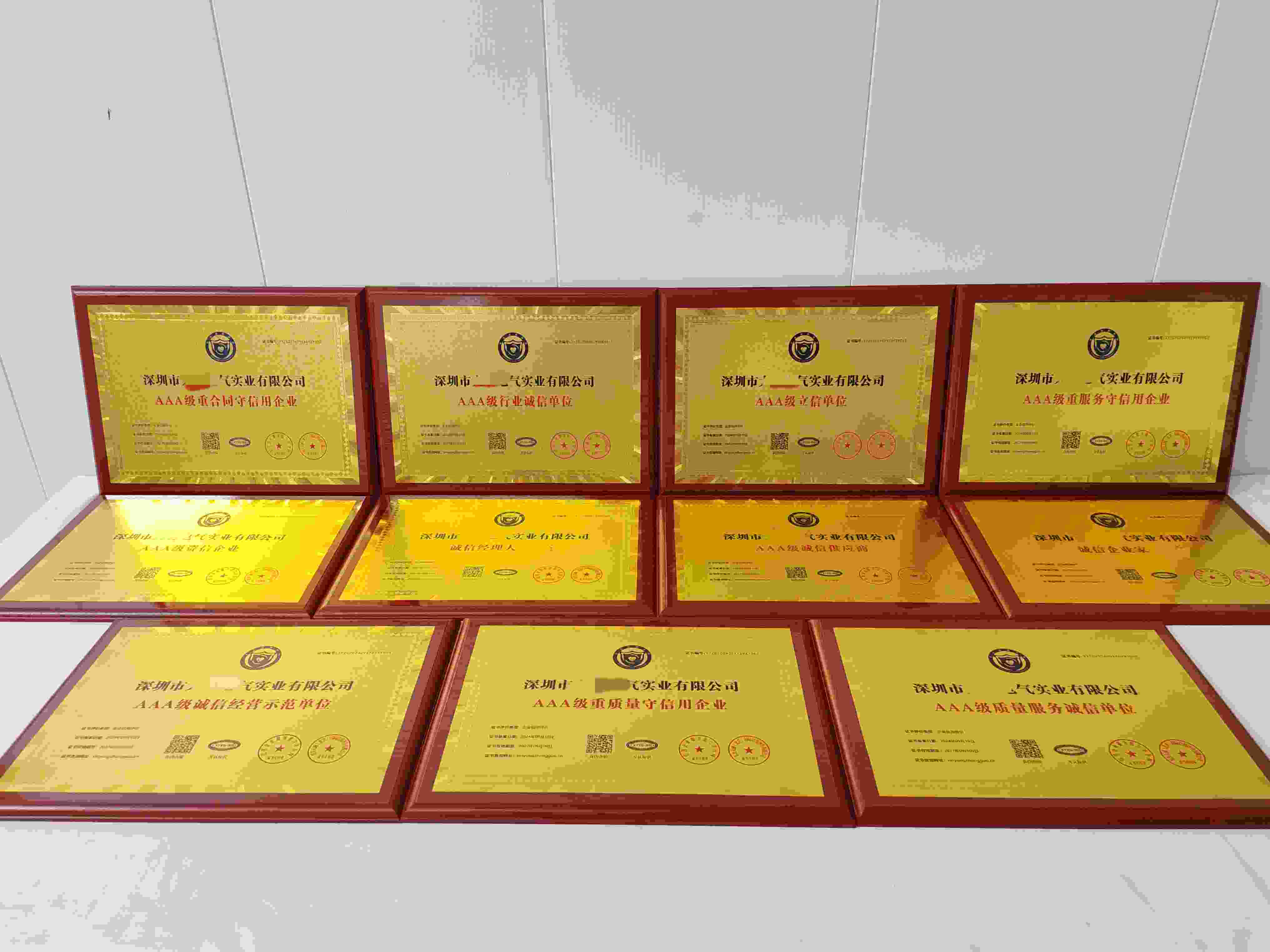 恭喜深圳市大易电气实业有限公司顺利通过AAA信用认证,深圳市大易电气实业有限公司办理AAA信用等级证书