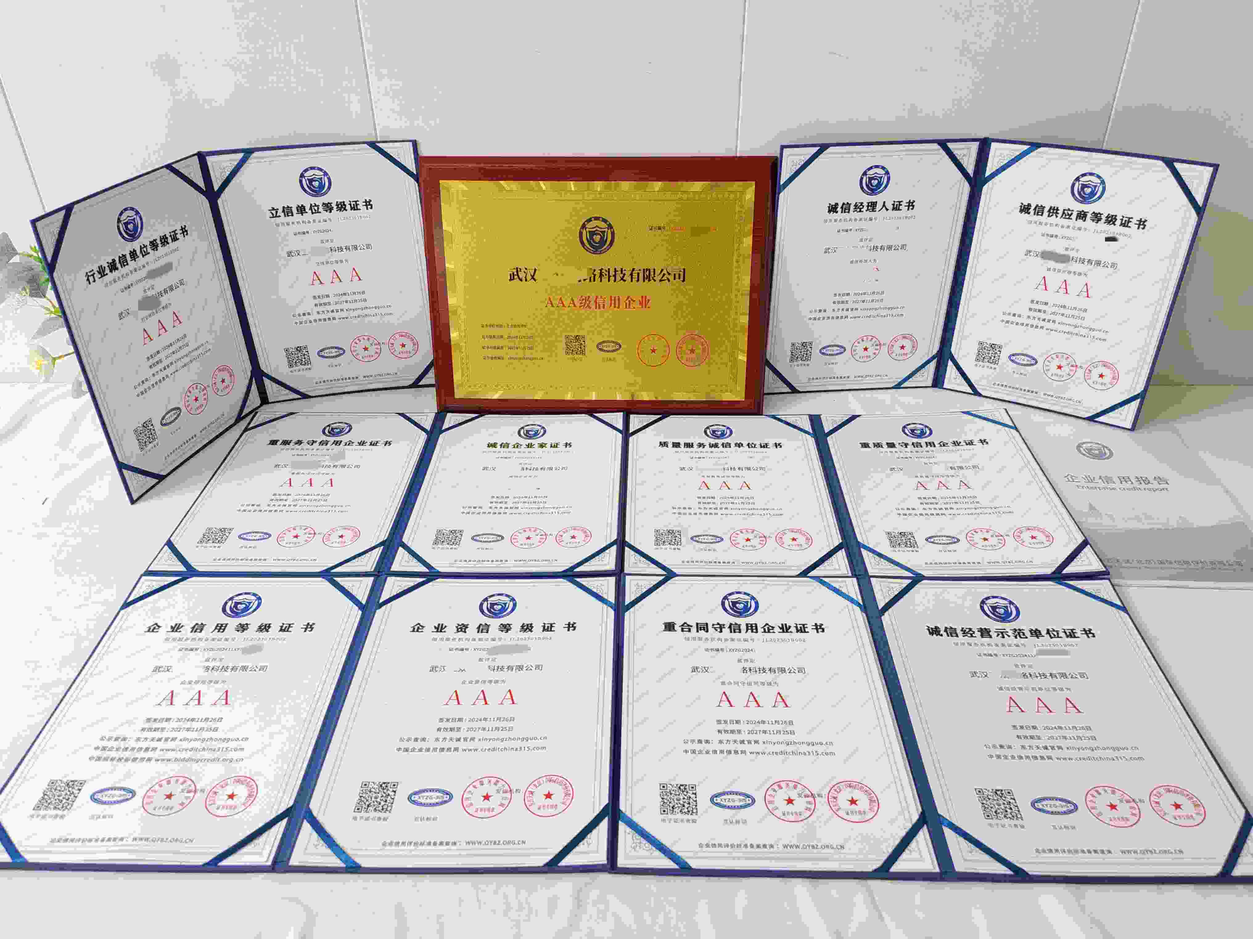 恭喜武汉三众网络科技有限公司顺利通过AAA信用认证,武汉三众网络科技有限公司办理AAA信用等级证书