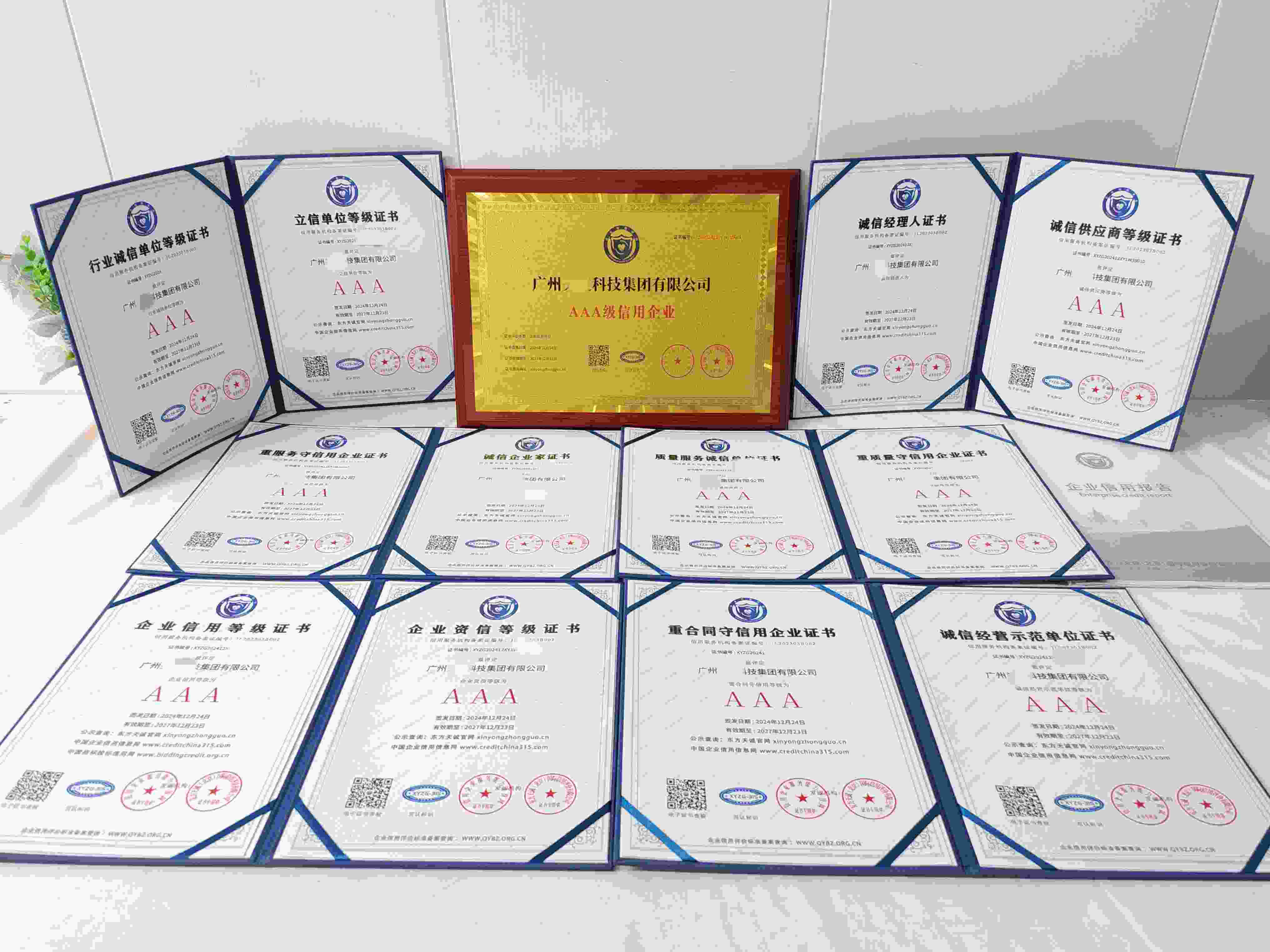 恭喜广州关健科技集团有限公司顺利通过AAA信用认证,广州关健科技集团有限公司办理AAA信用等级证书