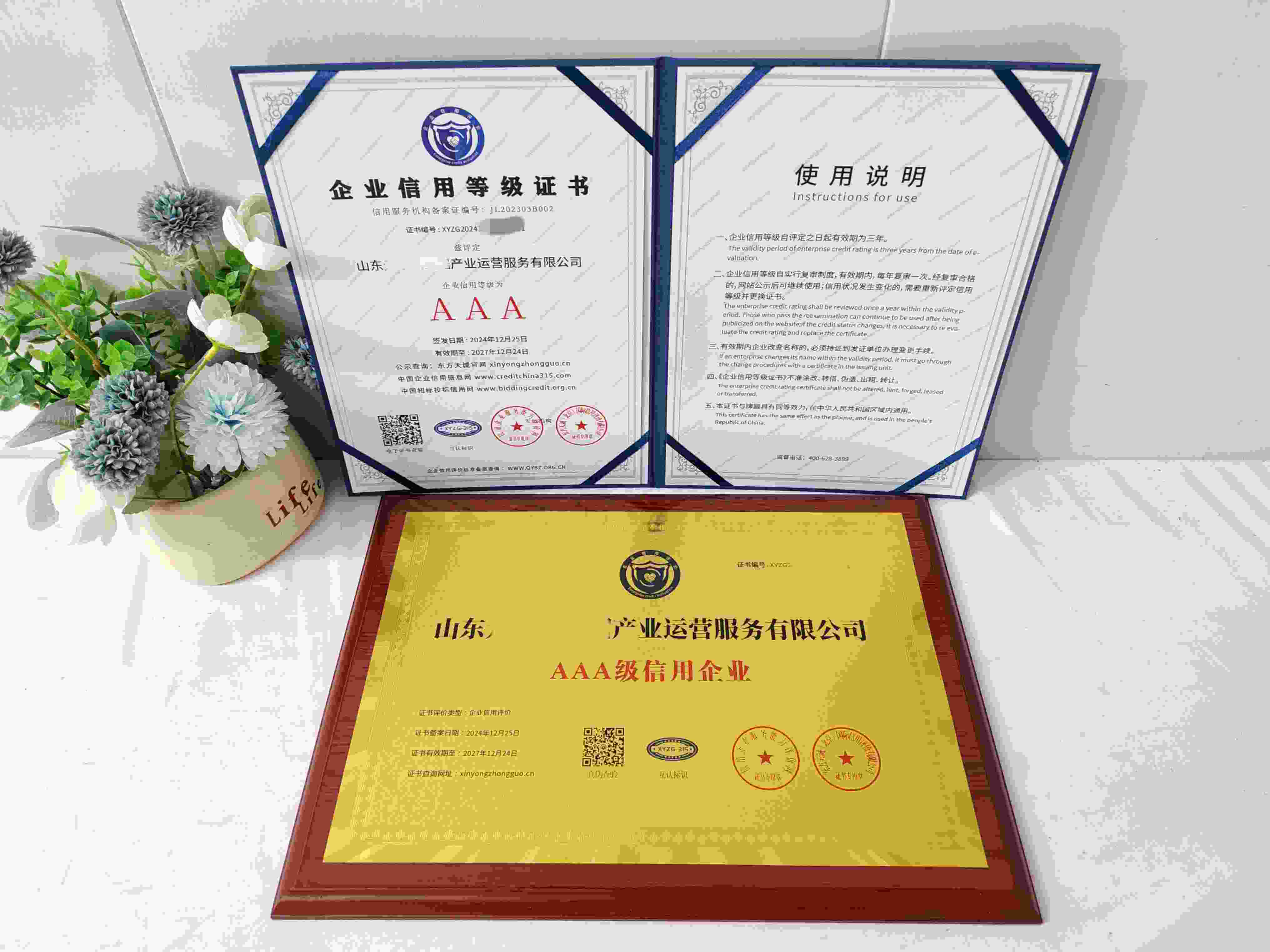 恭喜山东元宇大数据产业运营服务有限公司顺利通过AAA信用认证,山东元宇大数据产业运营服务有限公司办理AAA信用等级证书