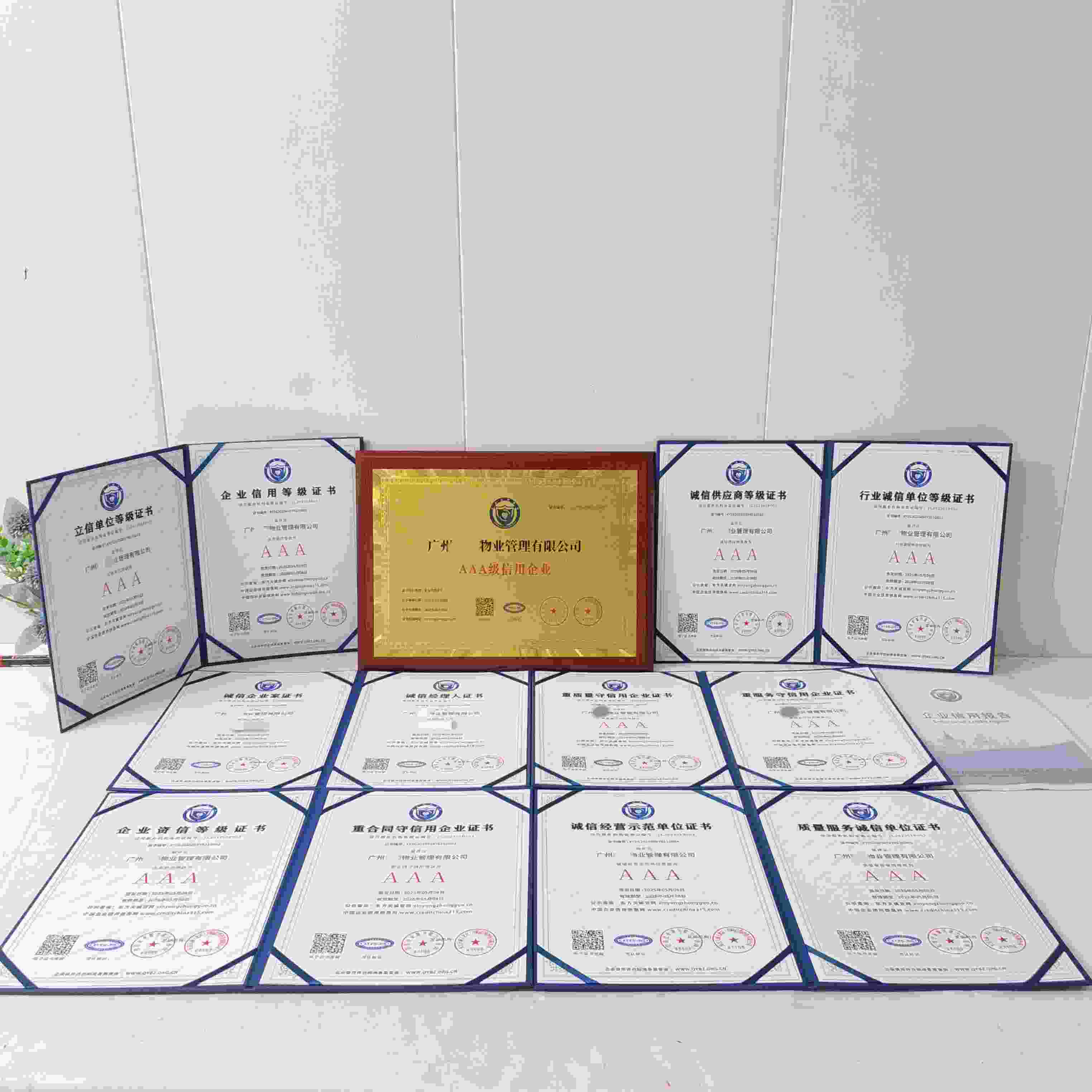 恭喜广州璟圆物业管理有限公司顺利通过AAA信用认证, 广州璟圆物业管理有限公司办理AAA信用等级证书