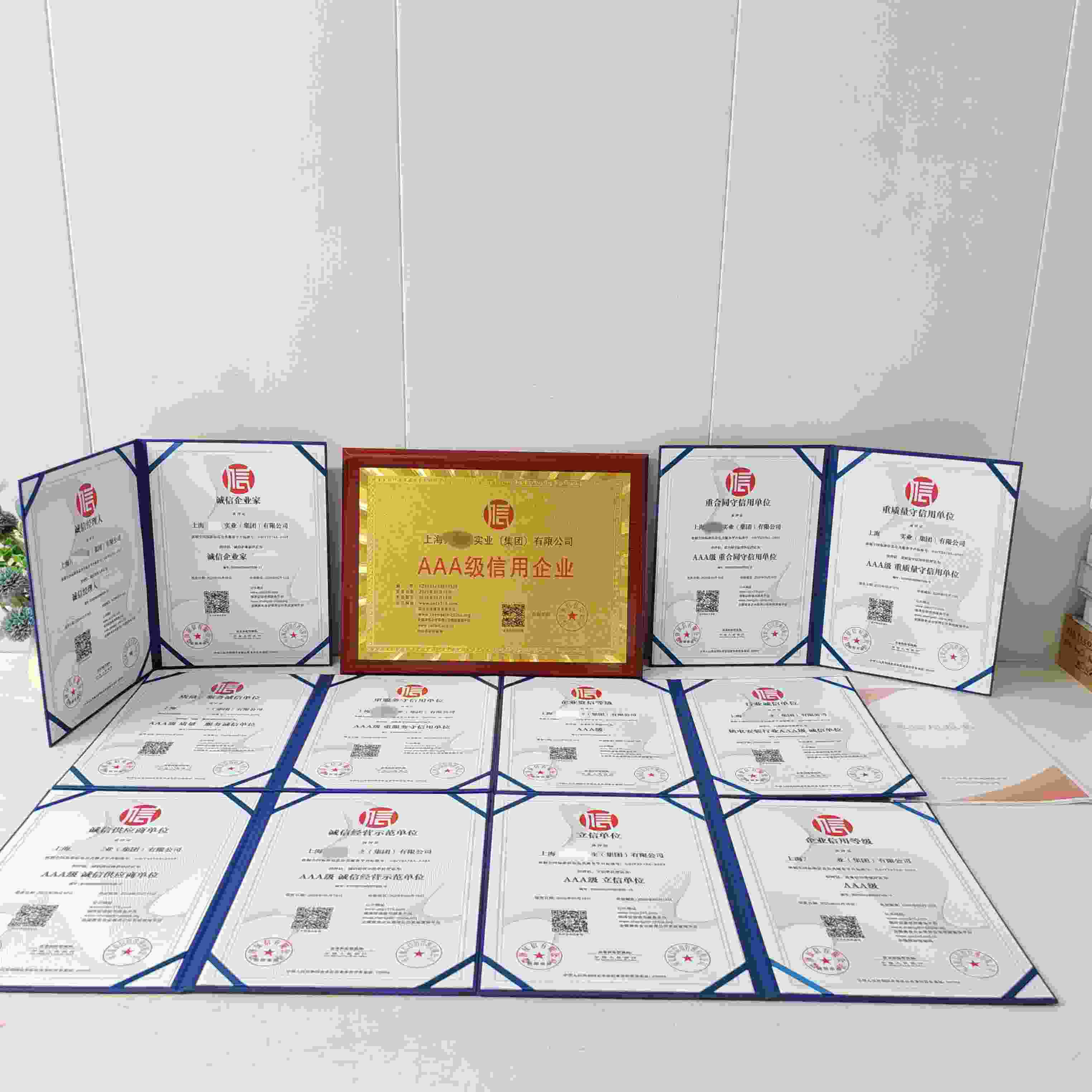 恭喜上海万益欣实业(集团)有限公司顺利通过AAA信用认证, 上海万益欣实业(集团)有限公司办理AAA信用等级证书