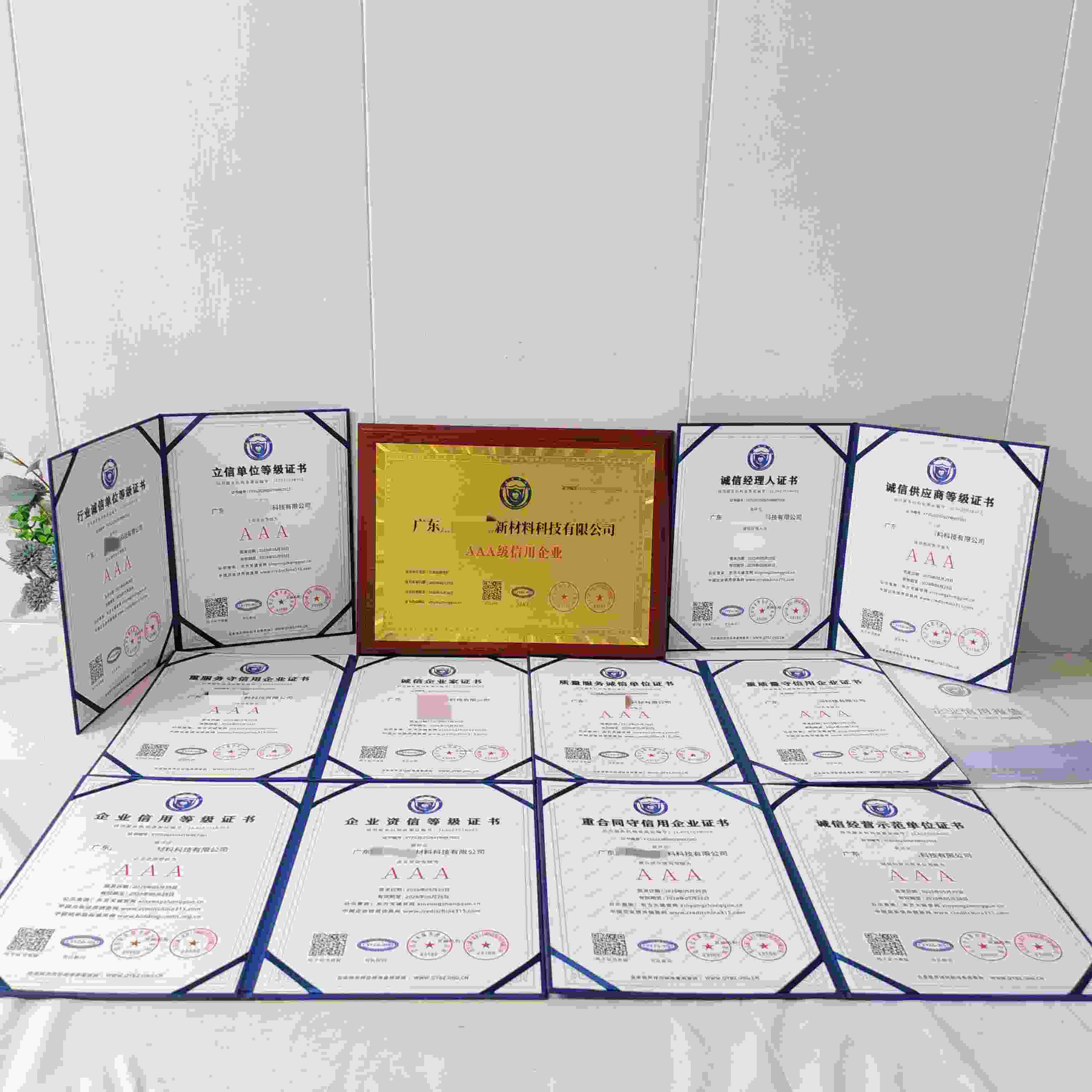 恭喜广东鼎汇环保新材料科技有限公司顺利通过AAA信用认证, 广东鼎汇环保新材料科技有限公司办理AAA信用等级证书