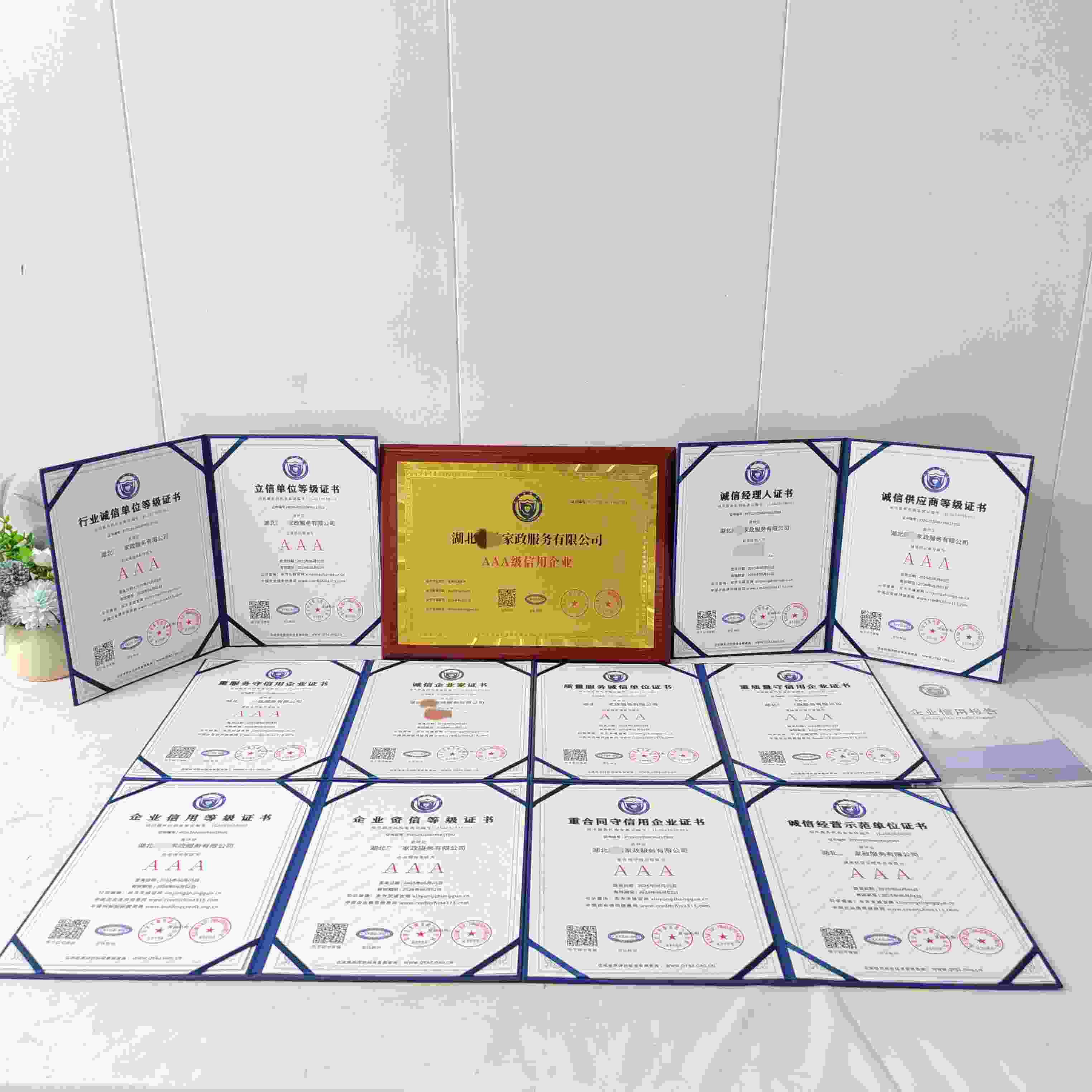恭喜湖北康洁家政服务有限公司顺利通过AAA信用认证, 湖北康洁家政服务有限公司办理AAA信用等级证书