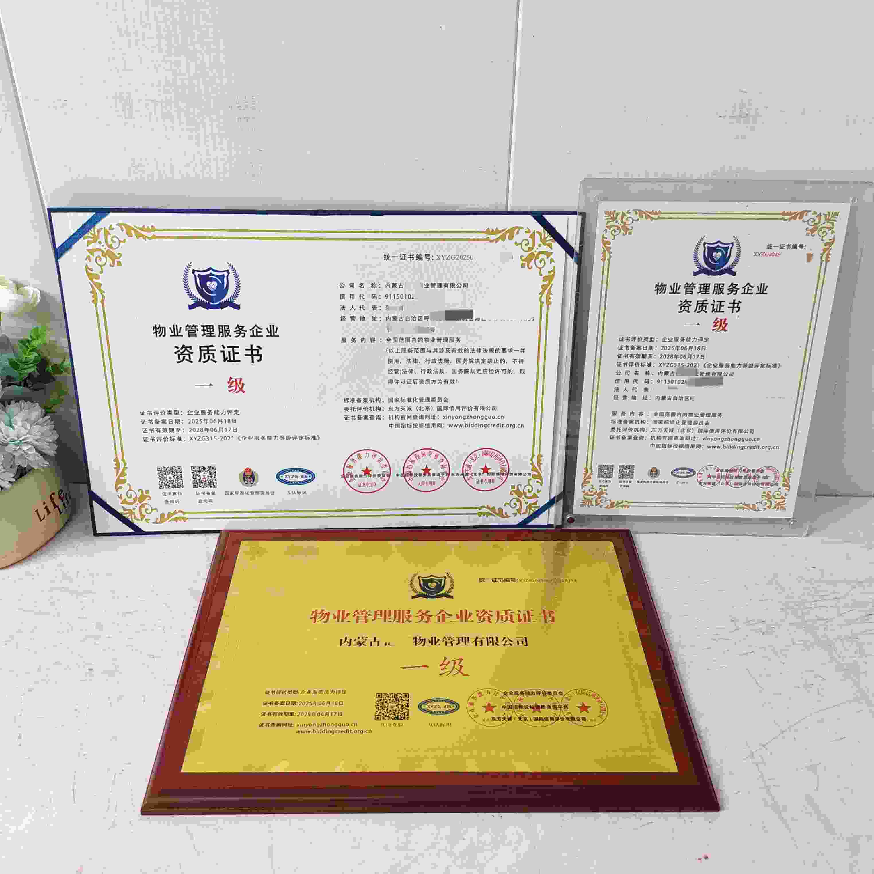 恭喜内蒙古亿通物业管理有限公司顺利通过物业管理服务企业资质认证,内蒙古亿通物业管理有限公司办理物业管理服务企业资质证书