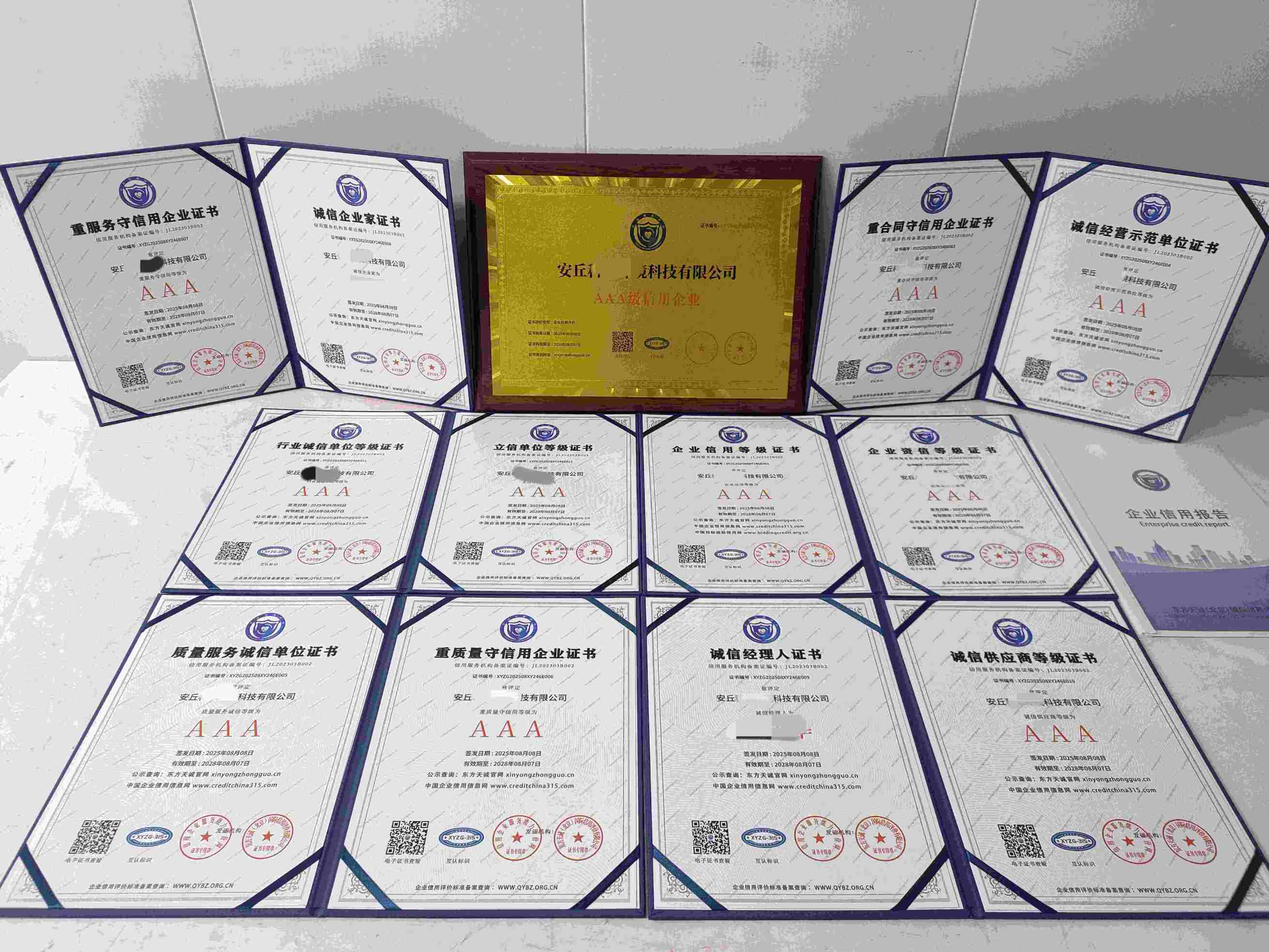 恭喜安丘科华环境科技有限公司顺利通过AAA信用认证, 安丘科华环境科技有限公司办理AAA信用等级证书