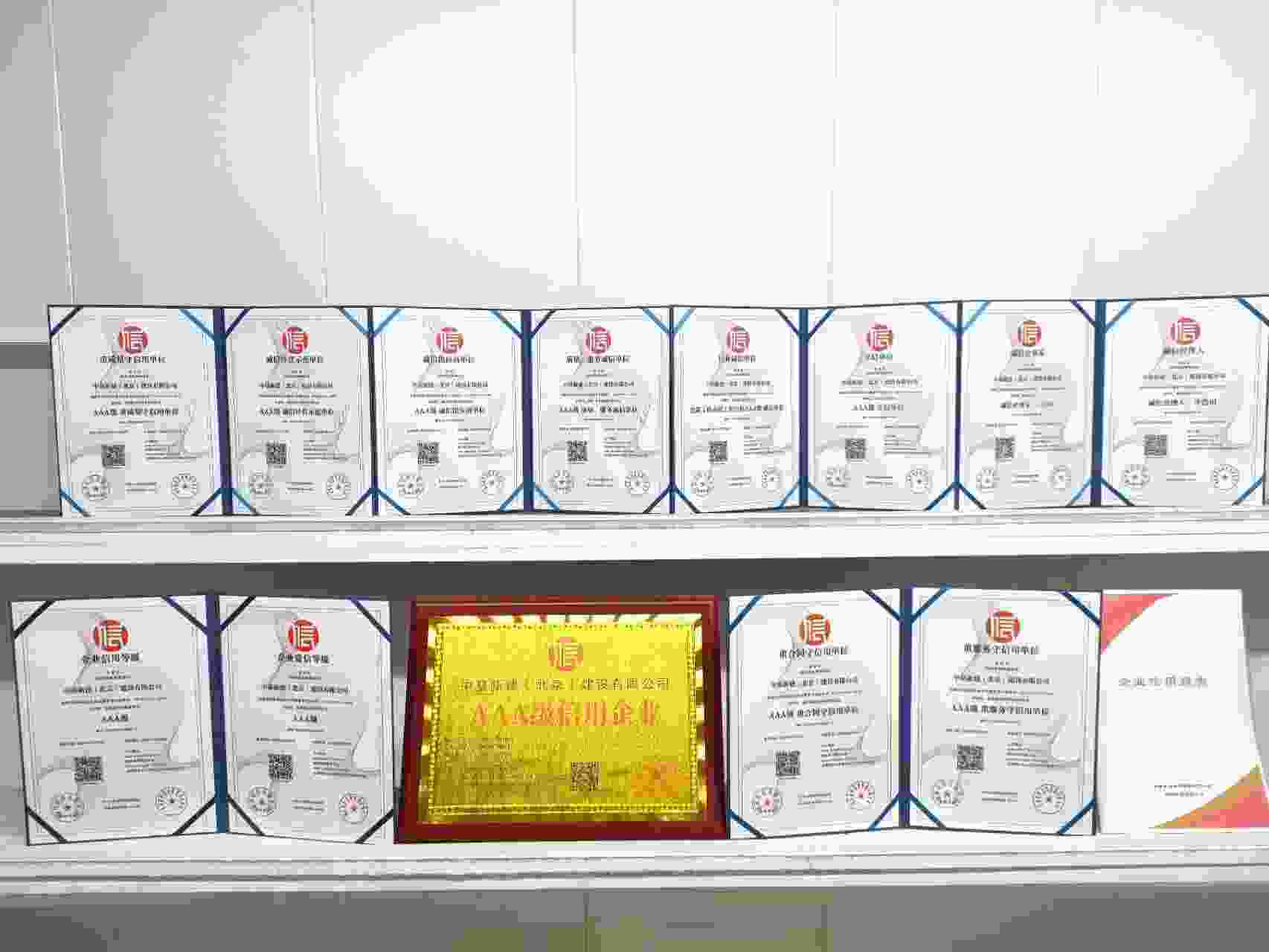 恭喜中基新建(北京)建设有限公司顺利通过AAA信用认证, 中基新建(北京)建设有限公司办理AAA信用等级证书