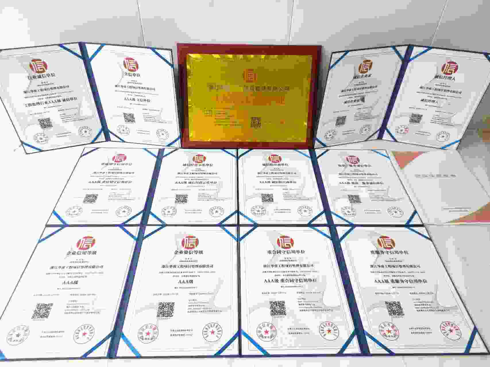 恭喜浙江华睿工程项目管理有限公司顺利通过AAA信用认证, 浙江华睿工程项目管理有限公司办理AAA信用等级证书