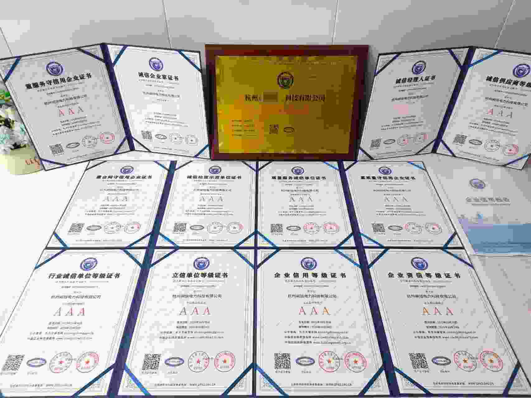 恭喜杭州昶旭电力科技有限公司顺利通过AAA信用认证, 杭州昶旭电力科技有限公司办理AAA信用等级证书