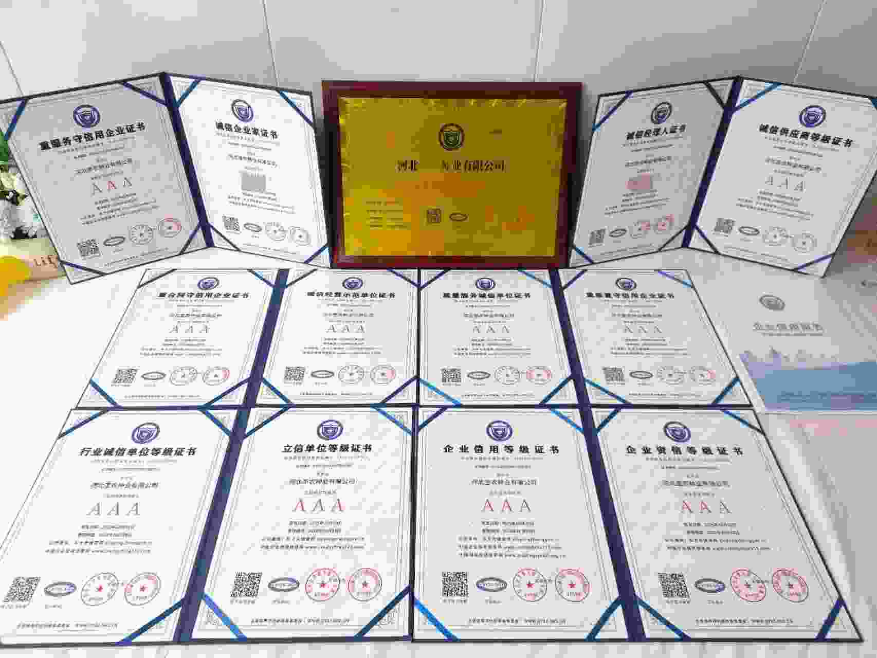 恭喜河北圣农种业有限公司顺利通过AAA信用认证, 河北圣农种业有限公司办理AAA信用等级证书