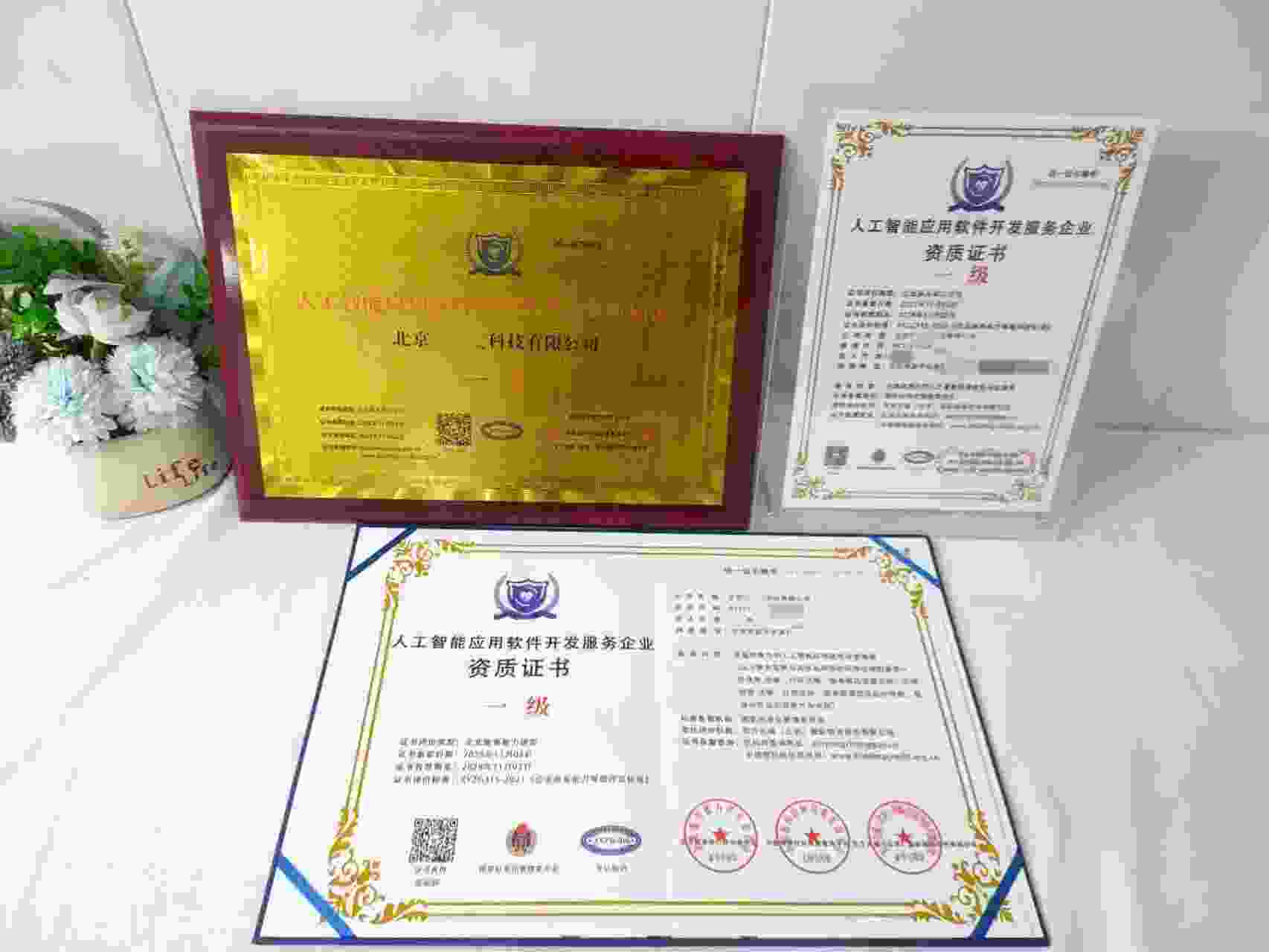 恭喜北京国之爱科技有限公司顺利通过人工智能应用软件开发服务企业资质认证,北京国之爱科技有限公司办理人工智能应用软件开发服务企业资质证书