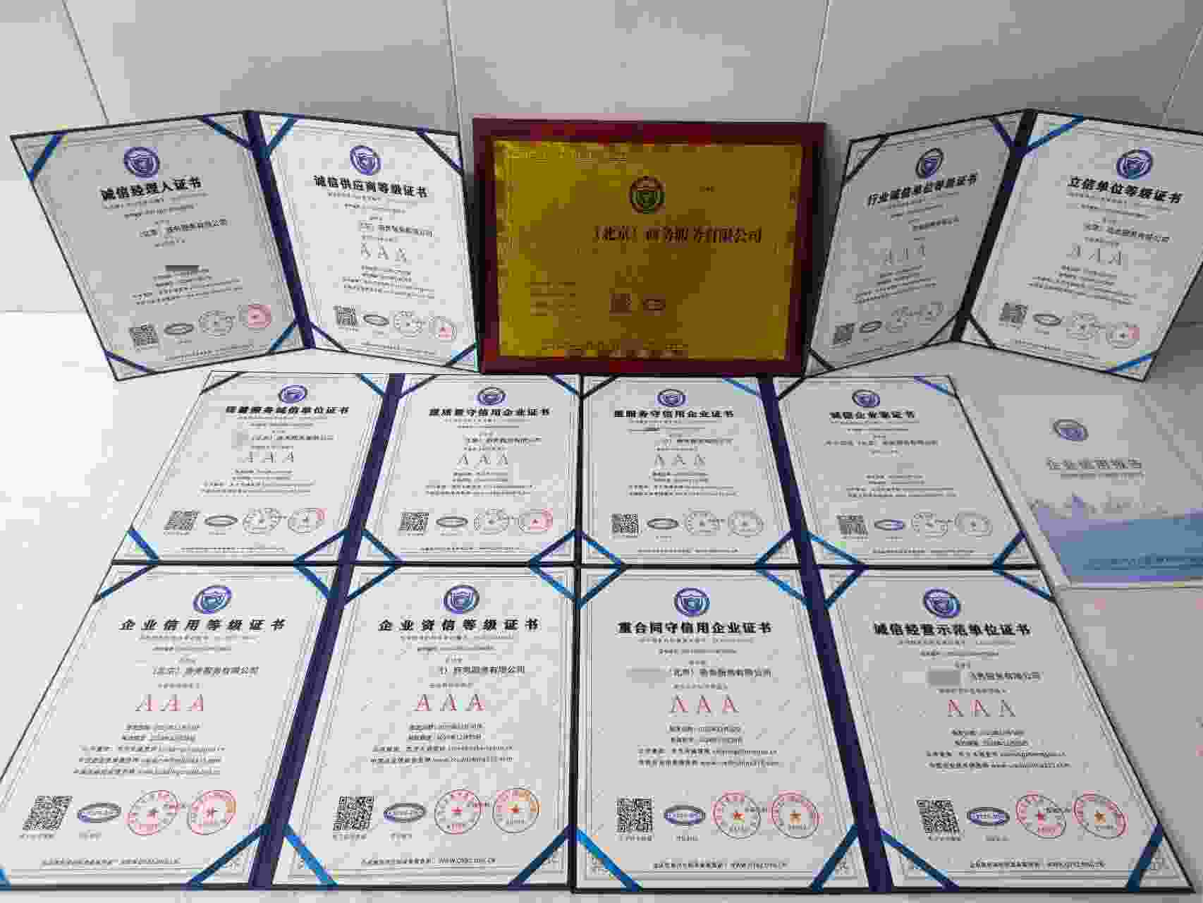 恭喜中企优选(北京)商务服务有限公司顺利通过AAA信用认证, 中企优选(北京)商务服务有限公司办理AAA信用等级证书