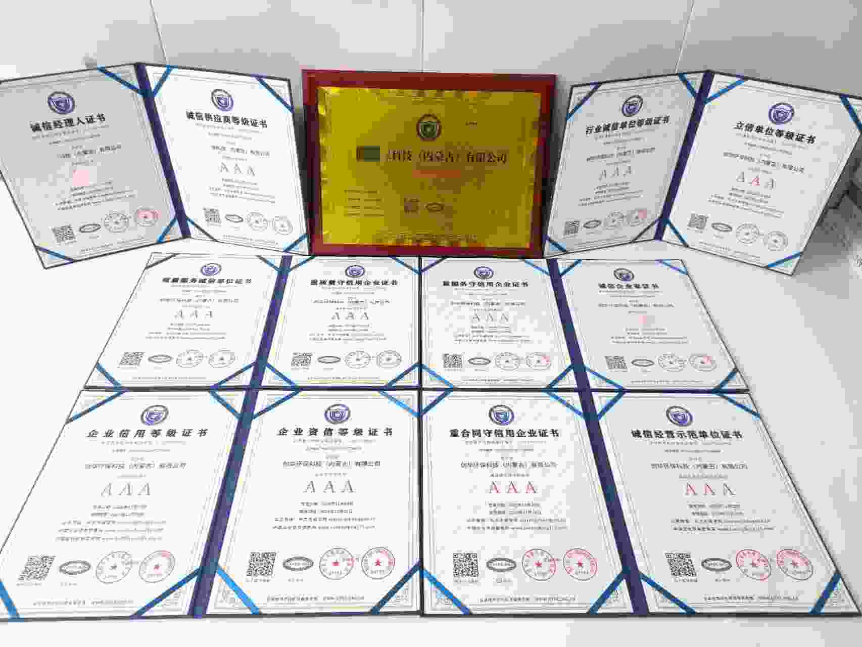 恭喜创华环保科技（内蒙古）有限公司顺利通过AAA信用认证, 创华环保科技（内蒙古）有限公司办理AAA信用等级证书