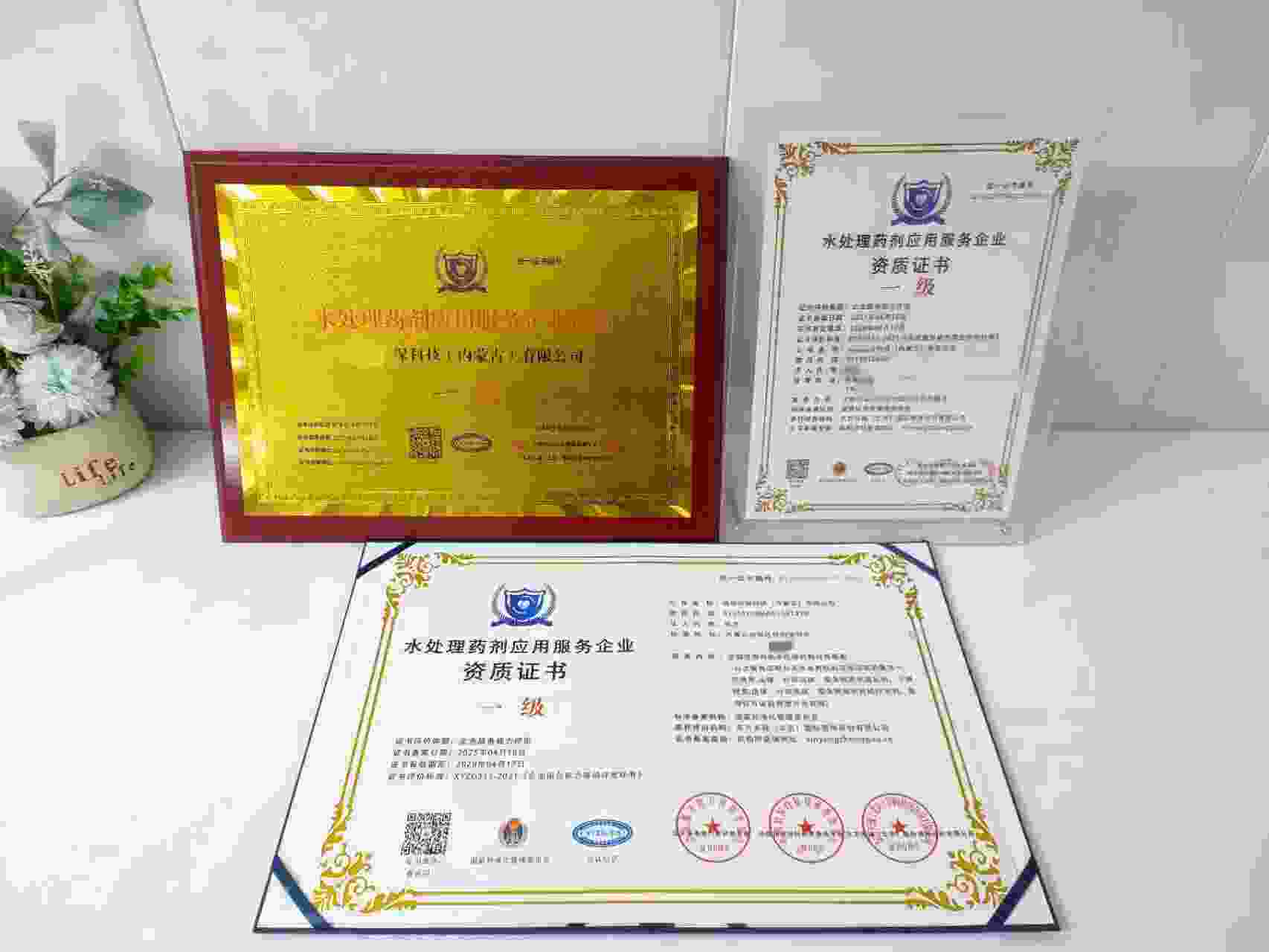 恭喜创华环保科技(内蒙古)有限公司顺利通过水处理药剂应用服务企业资质认证,创华环保科技(内蒙古)有限公司办理水处理药剂应用服务企业资质证书