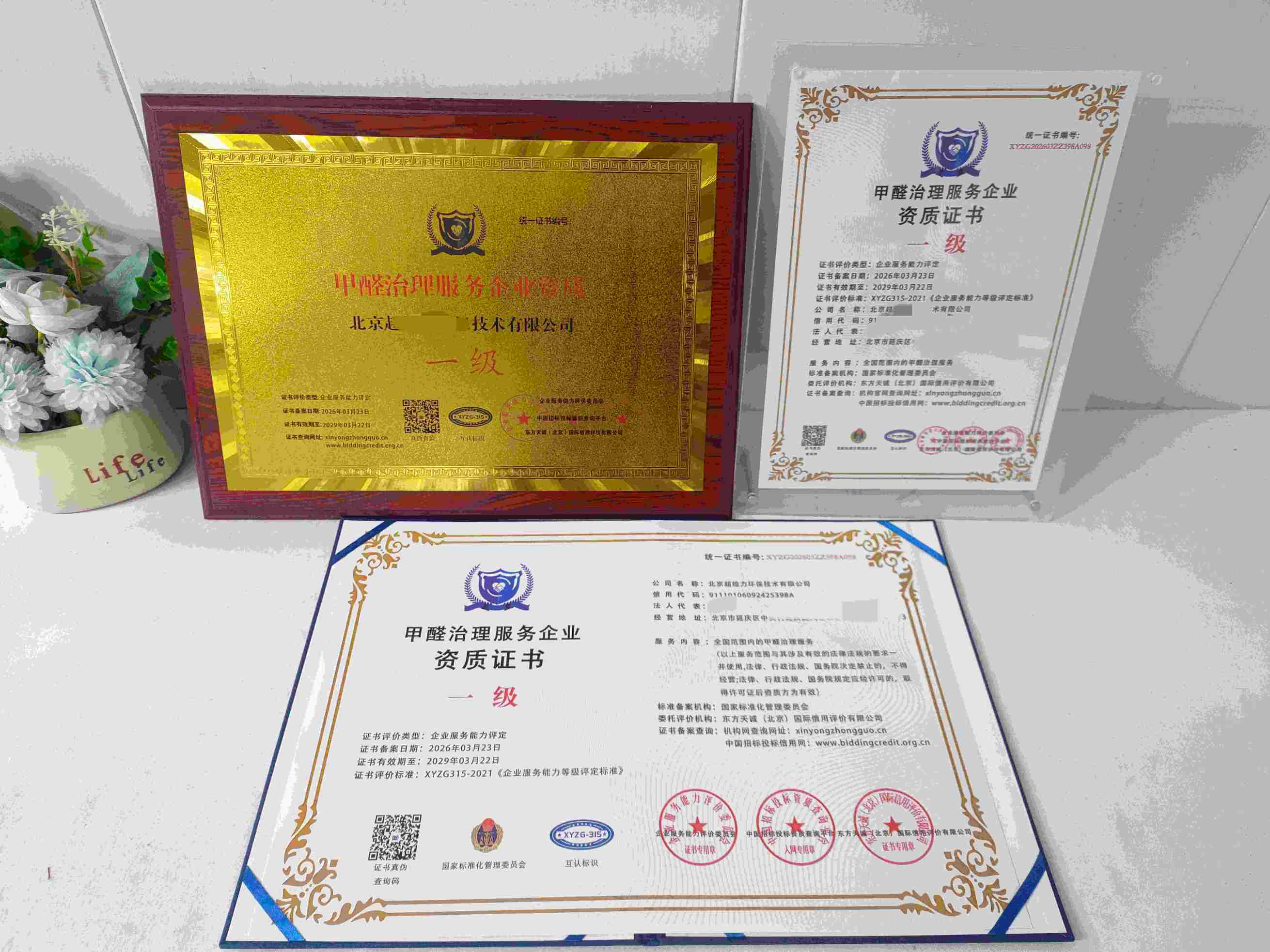 恭喜北京超给力环保技术有限公司顺利通过甲醛治理服务企业资质认证,北京超给力环保技术有限公司办理甲醛治理服务企业资质证书