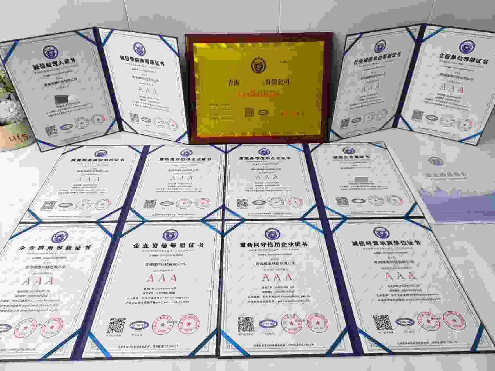 恭喜青海璞康科技有限公司顺利通过AAA信用认证, 青海璞康科技有限公司办理AAA信用等级证书