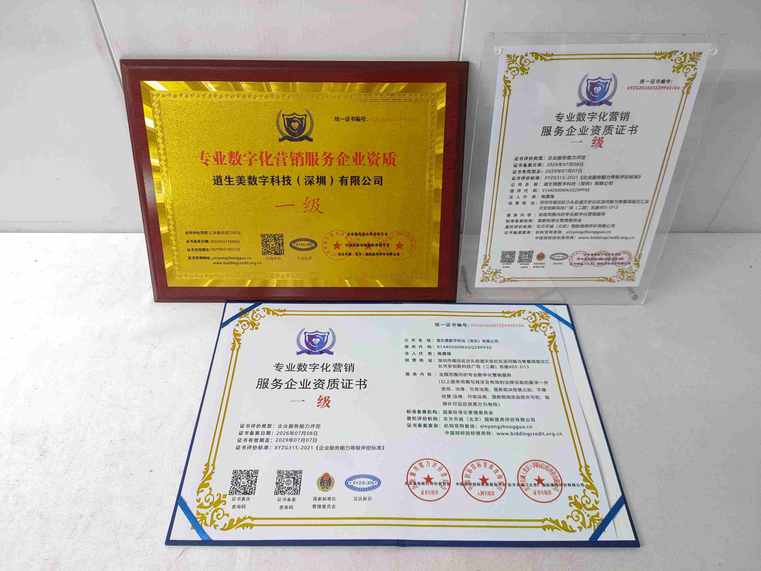 恭喜道生美数字科技(深圳)有限公司顺利通过专业数字化营销服务企业资质认证,道生美数字科技(深圳)有限公司办理专业数字化营销服务企业资质证书