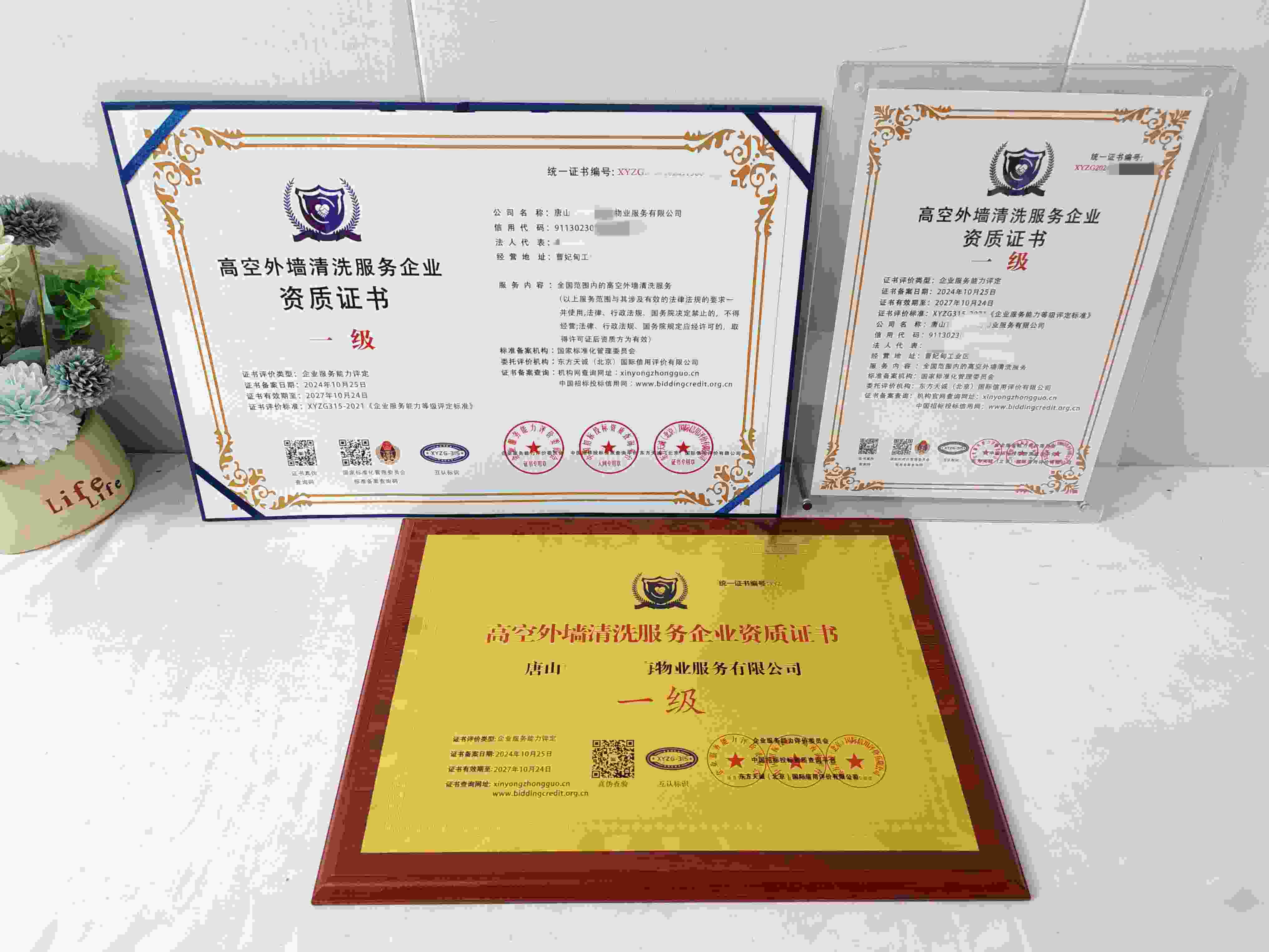唐山曹妃甸中海物业服务有限公司-高空外墙清洗服务企业资质证书.jpg